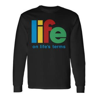 Life On Life's Terms Sobriety Recovery Aa Na Long Sleeve T-Shirt - Monsterry