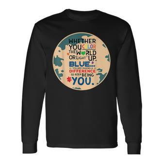 Light It Up Blue Puzzle Cool Autism Awareness Long Sleeve T-Shirt - Monsterry AU