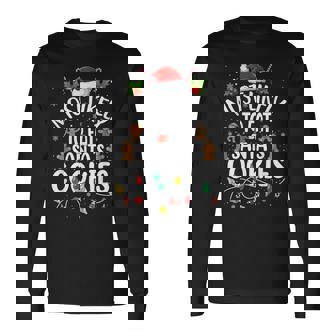 Most Likely To Eat Santa's Cookies Christmas Family Matching Long Sleeve T-Shirt | Mazezy