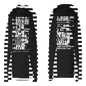 Lineman Lineman It's In My Dna Long Sleeve T-Shirt | Mazezy