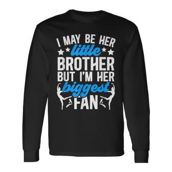 Little Brother Dance Brother Of A Dancer Brother Dancing Bro Long Sleeve T-Shirt - Thegiftio UK