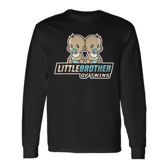 Little Brother Of Twins Younger Sibling Kid Wombmate Long Sleeve T-Shirt - Monsterry