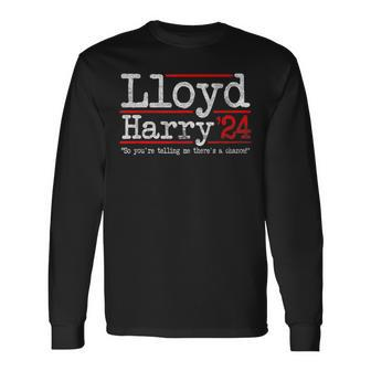 Lloyd And Harry Election 2024 Dumb N Dumber Politics Humor Long Sleeve T-Shirt - Monsterry AU