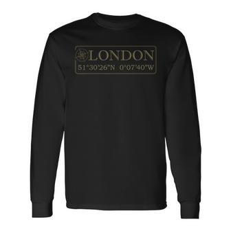 London Souvenir Memorabilia Co-Ordinates From London Long Sleeve T-Shirt - Thegiftio UK