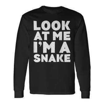 Look At Me I'm A Snake Costume Long Sleeve T-Shirt - Monsterry CA