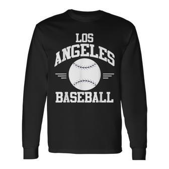 Los Angeles Baseball Fan Long Sleeve T-Shirt - Monsterry AU