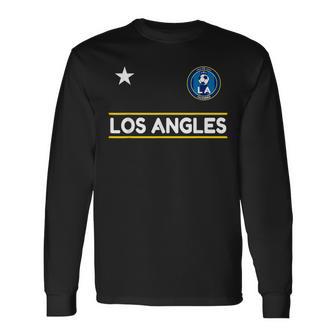 Los Angles La Soccer Team Jersey Mini Badge Ii Long Sleeve T-Shirt - Monsterry AU