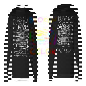 Los Crayones Rotos Siguen Siendo Un Color Divertido Para La Conciencia De La Salud Mental Camiseta de manga larga - Regaloses