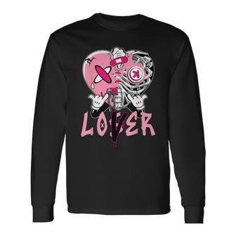 Loser Lover Dripping Heart Pink 5S For Women Long Sleeve T-Shirt - Monsterry