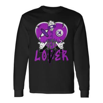 Loser Lover Dripping Heart Purple 5S For Women Long Sleeve T-Shirt - Thegiftio UK