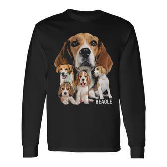 I Love My Beagle Dog Themed Beagle Lover Long Sleeve T-Shirt | Mazezy