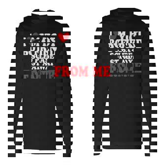 I Love My Boyfriend So Stay Away I Love My Hot Boyfriend Long Sleeve T-Shirt - Thegiftio