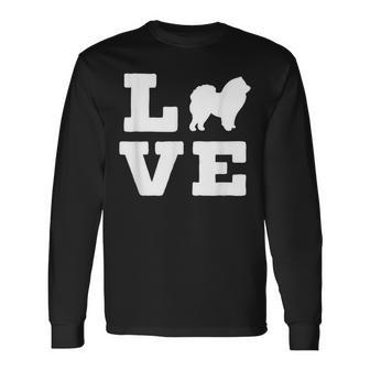 I Love My Chow Chow Cute Animal Lover Dog Long Sleeve T-Shirt - Monsterry DE