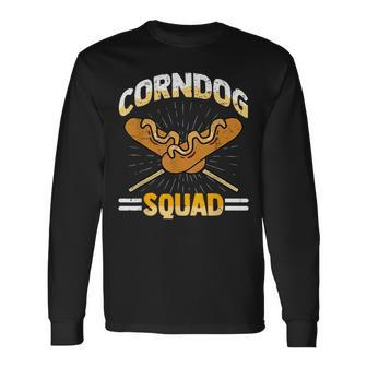 I Love Corndogs Squad Carnival Corn Dogs Hot Dog Long Sleeve T-Shirt - Monsterry AU