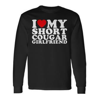Love My Short Cougar Girlfriend I Heart My Cougar Gf Long Sleeve T-Shirt | Mazezy