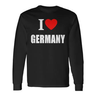 I Love Germany Deutschland Sunshine German Summer Holiday Langarmshirts - Seseable