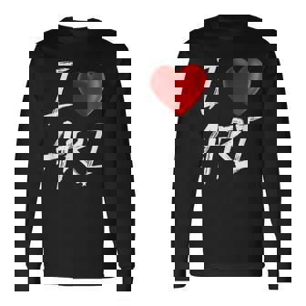 I Love Heart Ari Family Name T Long Sleeve T-Shirt - Seseable