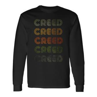 Love Heart Creed GrungeVintage Style Black Creed Long Sleeve T-Shirt - Seseable