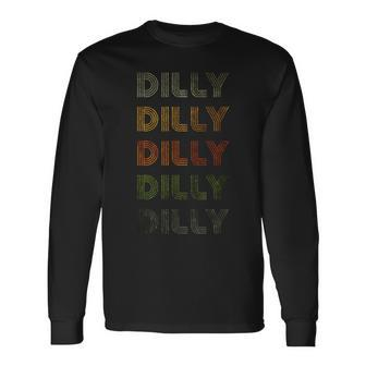 Love Heart Dilly Grunge Vintage Style Black Dilly Long Sleeve T-Shirt - Thegiftio UK