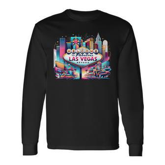 Love Las Vegas Baby For Holidays In Las Vegas Souvenir Long Sleeve T-Shirt - Monsterry