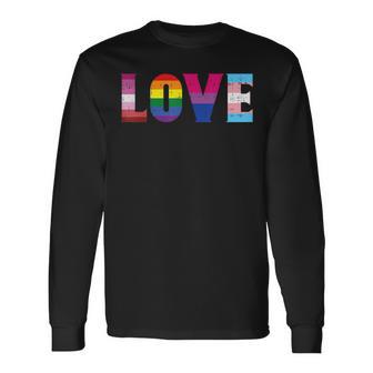 Love Lgbt Pride Ally Lesbian Gay Bisexual Transgender Ally Long Sleeve T-Shirt - Monsterry CA