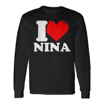 I Love Nina Langarmshirts - Geschenkecke