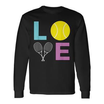 I Love Tennis Tennis Player Long Sleeve T-Shirt - Monsterry AU