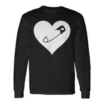 Love Trumps Hate Anti-Racism Safety Pin Movement Long Sleeve T-Shirt - Monsterry AU