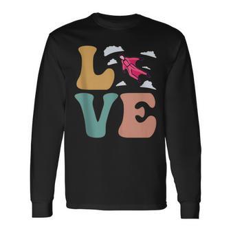 Love Wingsuit Flying Wingsuit Flyer Skydiving Base Jumping Long Sleeve T-Shirt - Monsterry AU