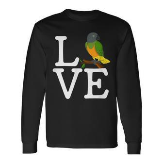 I Loves Senegal Parrot Senegal Parrot Long Sleeve T-Shirt - Monsterry DE