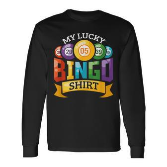 My Lucky Bingo Bingo Player Long Sleeve T-Shirt - Seseable
