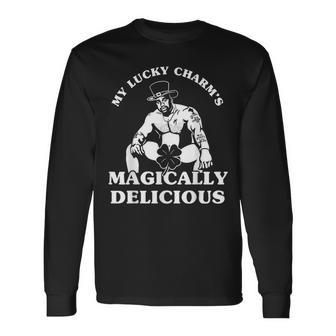 My Lucky Charm Is Magically Delicious St Patrick's Day Long Sleeve T-Shirt - Monsterry DE