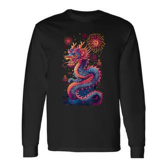 Lunar Chinese New Year 2024 Year Of The Dragon 2024 Long Sleeve T-Shirt - Monsterry AU
