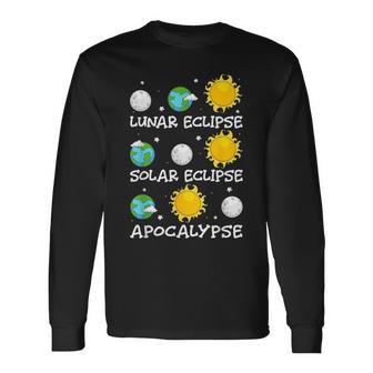 Lunar Eclipse Solar Eclipse And Apocalypse America 40824 Long Sleeve T-Shirt - Monsterry AU