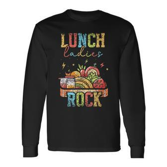 Lunch Ladies Rock School Cafeteria Service Lunch Lady Long Sleeve T-Shirt - Monsterry DE