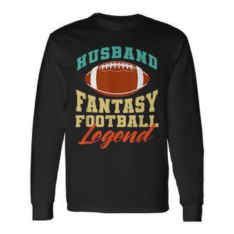 Lustiger Ehemann Papa Fantasy Football Legend Langarmshirts - Geschenkecke