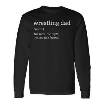 Lustiger Wrestling Papa Definition Mann Mythos Legende Pro Wrestler Langarmshirts - Geschenkecke