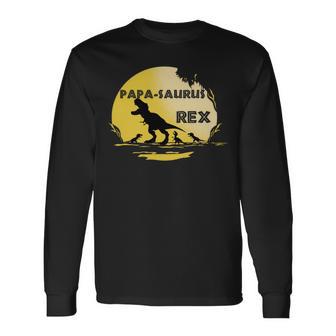 Lustiges Dino Papa-Saurus Rex Dinosaurier Papa Langarmshirts - Geschenkecke