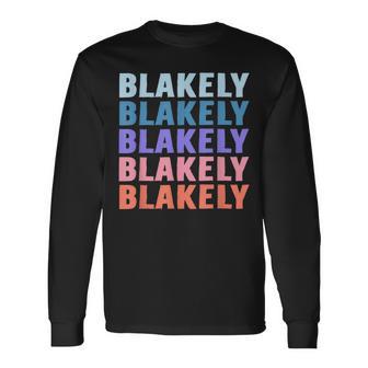 Lustiges Geschenk Name Blakely Personalisierterorname Langarmshirts - Geschenkecke