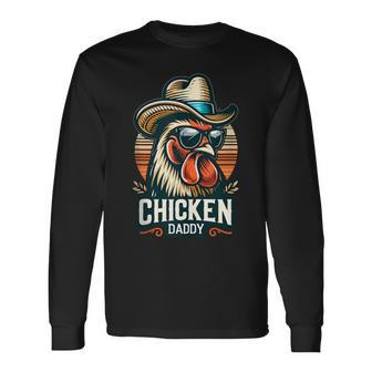 Lustiges Huhn Papa Männer Bauer Hühner Liebhaberatertag Langarmshirts - Geschenkecke