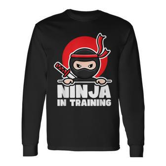 Lustiges Ninja Kampfsport Kinder Langarmshirts - Seseable