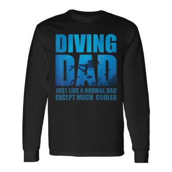 Lustiges Taucher-Langarmshirts für Väter, Diving Dad Cooler Spruch - Seseable