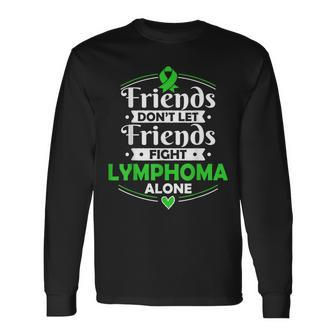Lymphoma T Blood Cancer Awareness Long Sleeve T-Shirt - Monsterry DE
