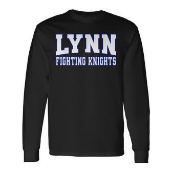 Lynn University Fighting Knights_Wht-01 Long Sleeve T-Shirt - Thegiftio UK