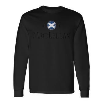Maclellan Clan Scottish Family Name Scotland Heraldry Long Sleeve T-Shirt - Seseable