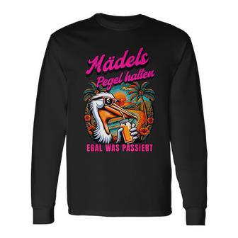 Mädels Pegel Halten Mallorca Party Langarmshirts - Geschenkecke