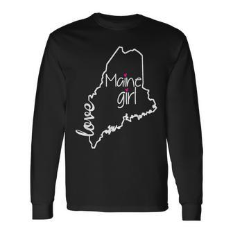 Maine State Maine Home State Good Vibes Long Sleeve T-Shirt - Monsterry AU