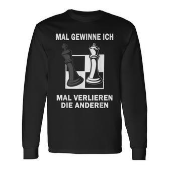 Mal Gewinne Ich Mal Verlieren Die Anderen Chess Chess Game Langarmshirts - Seseable