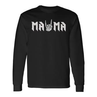 Mama Of The Bad Two The Bone Birthday 2 Years Old Birthday Long Sleeve T-Shirt - Seseable