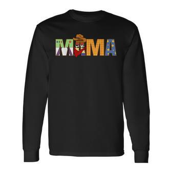 Mama Birthday Boy Western Rodeo Family Party Decorations Long Sleeve T-Shirt | Mazezy